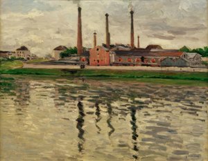 Fabriker i Argenteuil av Gustave Caillebotte
