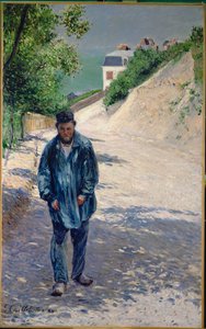Fader Magloire på vägen mellan Saint-Clair och Etretat (olja på duk) av Gustave Caillebotte