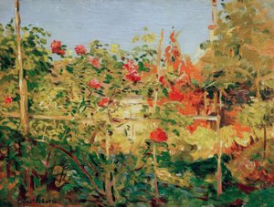 Trädgård i Trouville av Gustave Caillebotte