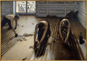 Platt parkett av Gustave Caillebotte
