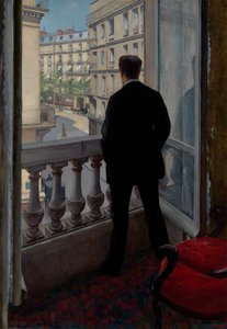 Ung man vid sitt fönster av Gustave Caillebotte