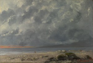 Strandscen av Gustave Courbet