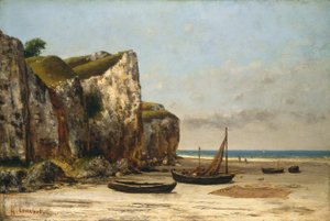 Strand i Normandie, ca. 18721875. av Gustave Courbet
