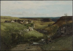 Ornans slott av Gustave Courbet