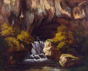 Grotta vid Loue av Gustave Courbet