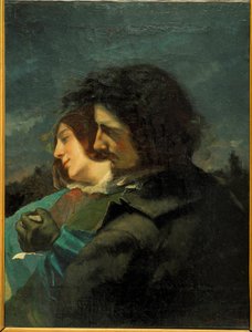 Glada älskare. Målning av Gustave Courbet av Gustave Courbet