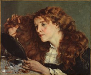 Jo, den vackra irländska flickan av Gustave Courbet