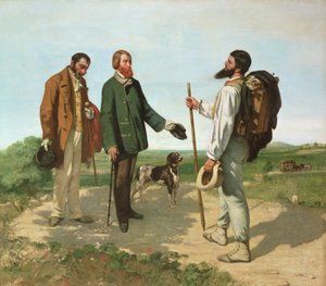 Mötet, eller Hej Monsieur Courbet av Gustave Courbet