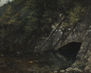 Landskap från La Source Bleue av Gustave Courbet