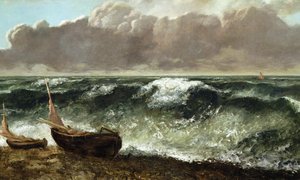 Le Vague, ca 1869/70 (olja på duk) av Gustave Courbet
