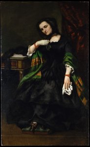 Madame Auguste Cuoq (Mathilde Desportes, 1827-1910) av Gustave Courbet