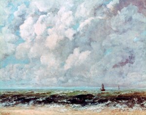 Marint landskap, c1840-1877 av Gustave Courbet