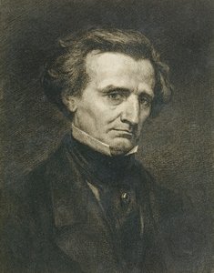 Porträtt av Hector Berlioz (1803-69) graverat av A. Gilbert, publicerat i Gazette des Beaux-Arts.