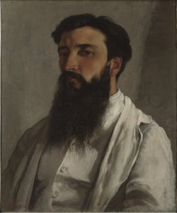 Porträtt av Jules Bordet av Gustave Courbet