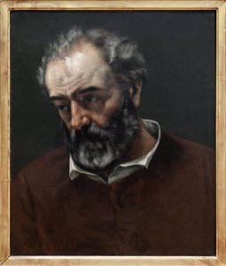 Porträtt av Paul Chenavard (1807-1895), fransk målare, målning av Gustave Courbet (1819-1877). Fotografi, KIM Youngtae, Lyon, Musee des Beaux Arts de Lyon. av Gustave Courbet
