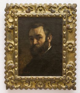 Porträtt av en man av Gustave Courbet