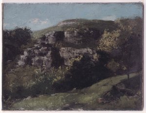 Klippor vid Ornans av Gustave Courbet