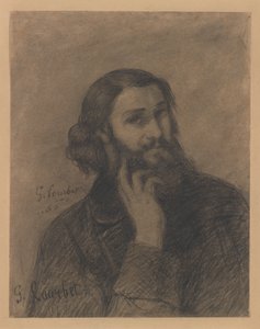 Självporträtt av Gustave Courbet
