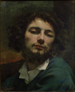 Självporträtt av Gustave Courbet