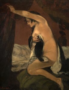 Studie för Venus i Venus och psyke, 1865. av Gustave Courbet