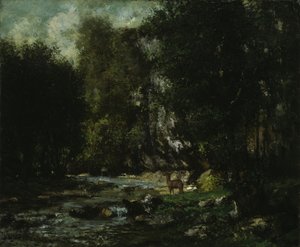 Bäcken av Les Puits-Noir, ca. 1855. av Gustave Courbet