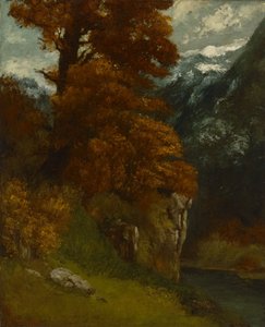 Dalen vid Ornans (Doubs stränder; Hösteffekt) av Gustave Courbet