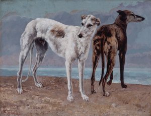 Comte de Choiseuls vinthundar av Gustave Courbet