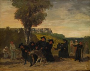 Återkomsten från mötet, 1863 av Gustave Courbet