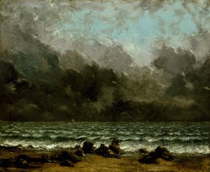 Havet, ca 1865 (olja på duk) av Gustave Courbet