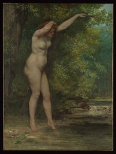 Den unga badande kvinnan av Gustave Courbet