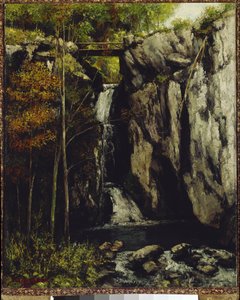 Gour de Conches fall, Myon (olja på duk av Gustave Courbet