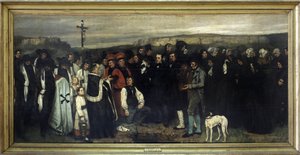 Begravningen i Ornans - av Gustave Courbet, Musée d