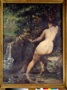 Källan eller badgästen vid källan Målning av Gustave Courbet (1819-1877) 1868 Sön. 1,28x0,97 m Paris, musee d