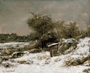 Vinterscen, 1800-talet av Gustave Courbet