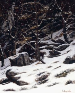 Vinter, ca 1873 av Gustave Courbet