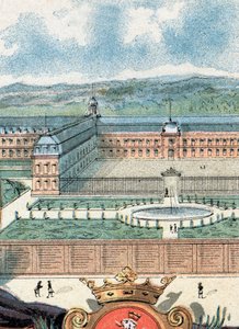 Utsikt över det kungliga huset Saint-Cyr, Yvelines av Gustave Demoulin