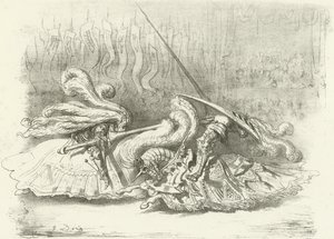 En turnering - Skönheten är priset AD1450 (djuptryck) av Gustave Dore