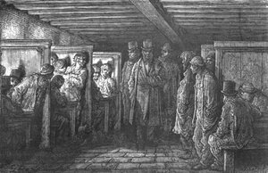 "A Whitechapel Coffee House", 1872. av Gustave Dore