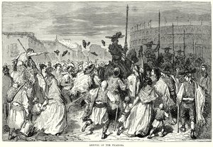 Picadorernas ankomst (gravyr) av Gustave Dore