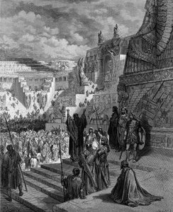 Artaxerxes ger judarna frihet. - Bibeln av Gustave Dore