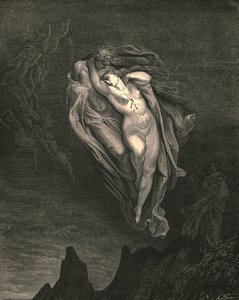 Bard! gärna skulle jag tala om dessa två tillsammans, c1890. av Gustave Dore