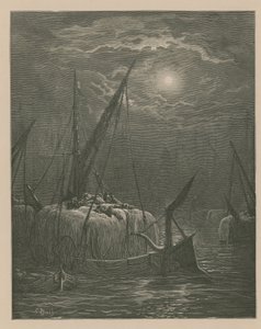 Båtar på Themsen av Gustave Dore