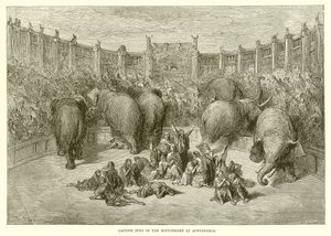 Judar i fångenskap i hippodromen i Alexandria av Gustave Dore