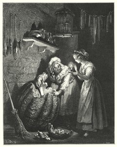 Cendrillon; Askungen (gravyr) av Gustave Dore