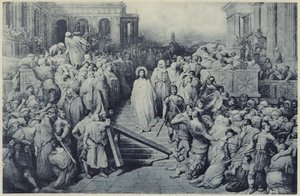 Kristus lämnar prätoriet (litho) av Gustave Dore