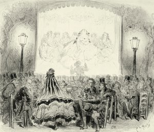 Kaffekonsertsal i Frankrike, av Paul Gustave Dore