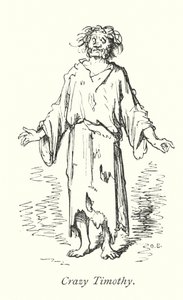 Crazy Timothy (gravyr) av Gustave Dore
