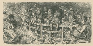 Folkmassor tittar på vagnsracing av Gustave Dore