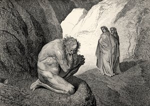 Dante Alighieri den gudomliga av Gustave Dore