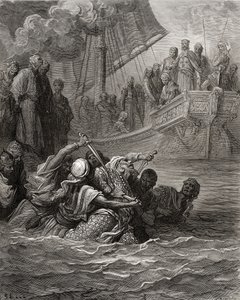 Death of Almoadam, illustration från 